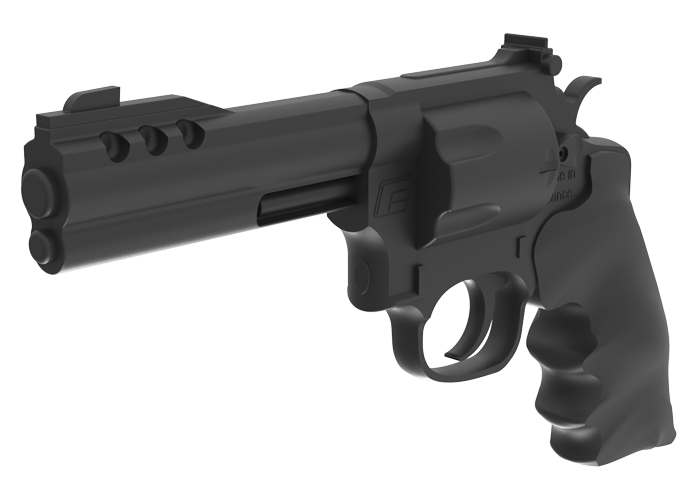 Revolver d'entrainement caoutchouc type S&W noir